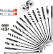 [kidoom] Sewing Machine Needles, 20 PCS Universal Sewing Machine Needle, Compatible with Singer, Brother, Janome, Varmax, Size HAX1 75/11, 90/14