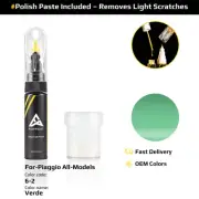 Touch Up Paint For Piaggio All Models 6/2 Verde With Polish Paste