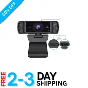 High Resolution 1080P Webcam with Noise-Canceling Mic & Privacy Feature