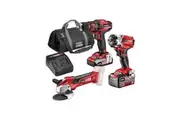 Ozito PXC 18V Cordless 3 Piece Kit PXDIGK-650 drill driver grinder battery charger