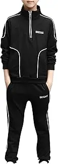 [Yhong] Kids Boys Long Sleeve Sweatshirt and Jogger Pants Set Tracksuit Sport Outfit Athletic Activewear Sportswear