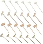Abaodam 24Pcs Wooden Mallets Lightweight Mini Hammers for Baking Crafting Educational Play Material for Safe Use for DIY Projects Lobster Cracking