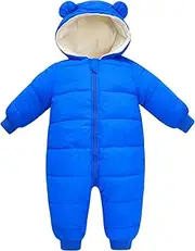 [UNIFACO] Baby Boys Girls Snowsuit Infant Winter Coat with Hoods Toddler Snow Wear Winter Clothes