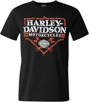 [HARLEY-DAVIDSON] Men's Spike B&S Short Sleeve Crew-Neck T-Shirt - Black