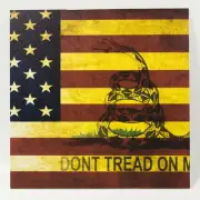 Infused Kydex Don't Tread On Me USA Flag Print 7.5" X 7.5" Sheet FREE SHIPPING