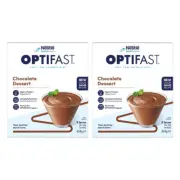2 x Optifast VLCD Weight Loss Diet Chocolate Dessert Shake Sachet 8x53g = 16 Pcs