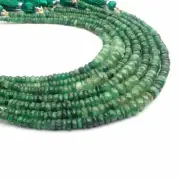 Natural Tsavorite Beads 8 Inch Strand 4-7 MM Beads Faceted Rondelle Shape Beads