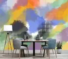 3D Watercolor Abstract Wallpaper Wall Mural Removable Self-adhesive 928