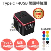 在飛比找安瑟數位優惠-【Anra】【 TYPE C+4USB 萬國轉接頭 】Max