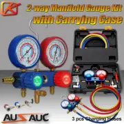 Air Manifold Gauge Tool Set Conditioning Refrigeration R134A R22 Refrigerant