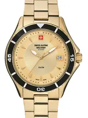 Swiss Alpine Military 7740.1111 Gold Stainless Steel Womens Watch