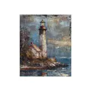 Cozy Coastal Lighthouse Crushed Velvet Blanket, Home Decor, Gift, Throw, Beach