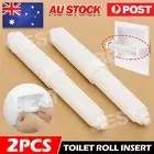 2PCS Toilet Roll Holder Insert Bathroom Washroom Fitting Spindle Spring Loaded