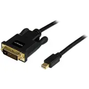 StarTech.com 3ft Mini DisplayPort to DVI Cable, Mini DP to DVI-D Adapter/Converter Cable, 1080p Video, mDP 1.2 to DVI Monitor/Display - Cable for TV,