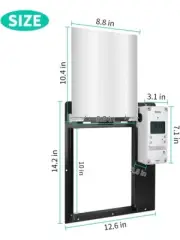 Ortis Automatic Chicken Coop Door Opener & Closer with Exclusive Lift-Up 90°/180