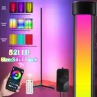 LED Floor Lamp, Corner Light Standing Lamp RGB Modern Smart Bluetooth App Remote