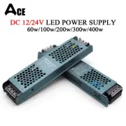 DC 12V 24V Silent LED Power Supply Transformer 60W to 400W Adapter