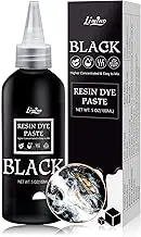 Black Epoxy Resin Pigment Paste - 3.4 fl.oz / 100ml Concentrated Dye for DIY Art, UV Resin, River Table - Opaque Epoxy for Painting, Coaster, Jewelry