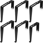DKMEMR 6PCS Adjustable Cubicle Wall Hooks Cubicle Hangers - Metal Universal Partition Hangers Over The Door Mirror Hooks Adjusted to Fit 1.35 to 3.5 Inch Thickness Panels for Wall Panel