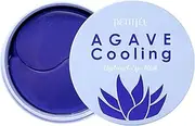 PETITFEE Agave Cooling Hydrogel Eye Mask 60ea (30pairs) - Quick Calming Eye Patches with Blue Energy Complex, Agave, Blueberry, Eggplant, Caffeine Extracts, Moisturizing, Soothing Eye Care