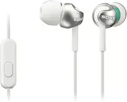 [Sony] MDREX110APW.CE7 Deep Bass Earphones with Smartphone Control and Mic - Metallic White (International Version)