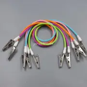 20 Pcs Dental Instrument Silicone Bib Clips Cord Flexible Napkin Holder Colorful