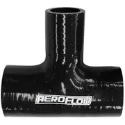 Aeroflow Silicone Tee Piece 2-1/2" 63mmon Run & 1" 25mm On Side,Black100mm Long On Run50mm On Side - AF9244-250-100