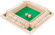 Shut The Box Game Wooden | Family Wooden Board Table Math Games - 2-4 Players, Addition Training Decision-Making Skills, Fun for Kids Family Classroom Home Party