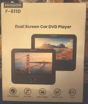 FANGOR 7.5" Dual Portable DVD Player for Car, Car DVD Player Dual Screen Play a