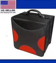 520 Disc CD DVD *RED Cloth Bluray Storage Holder Organizer Sleeve Carrying Case
