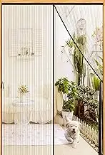 Magnetic Screen Door Mesh-Fit 36x82inch Door-Screen Door Itself Size 38x83inch-Keeps Bugs Mosquito Out - Magnet for Interior Door Patio Outdoor Gym Crafts Sun House,Black