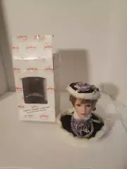 Show stoppers timeless Images porcelain Collectible Doll Purple NIB Victorian