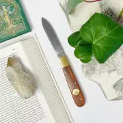 Beemaster Otter Messer Traditional German Folding Pocket Knife in Plum Tree Wood