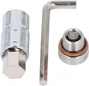 Oil Pan Drain Plug Kit, 304 Stainless Steel Self Tapping Screw with Extension Bit Wrench, Engine Oil Pan Thread Repair Tool for Leakproof
