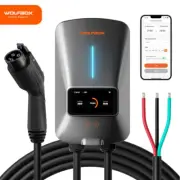 WOLFBOX Level 2 50Amp 240V Smart Home Car EV Charger W/ APP Control, 25FT Cable