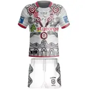 ST GEORGE DRAGONS 2024 NRL INDIGENOUS ROUND INFANT TODDLER JERSEY & SHORTS