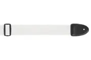XTR White Guitar Strap 2 Inch Poly Web Material, Leather Ends