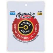 Martin Guitar MA150T Authentic Acoustic String Treated 80/20 Bronze Medium