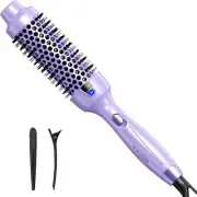 Wavytalk Thermal Brush, 1.5 Inch Ionic Heated Round Brush Creates Blowout Look,