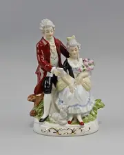 9942613 Porcelain Rokoko-Figur " Der Letter " Wagner & Apel H21cm