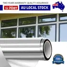 ONE WAY MIRROR TINT FILM 50cm×300cm silvery PET Sun Block Privacy Home Window A