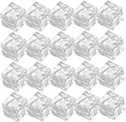 50pcs Ice Cubes Fake Ice Cube Reusable Ice Cube Decorative Cube Cute Ice Cube Molds Washable Ice Cube Photography Props Clear Cubes Decorative Ice Cube Photo Props Acrylic
