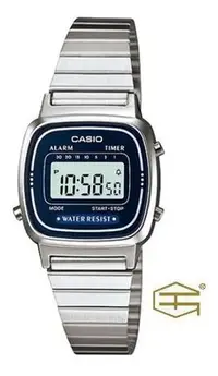 在飛比找Yahoo!奇摩拍賣優惠-【天龜】CASIO 復古潮流 淑女電子錶  藍  LA670