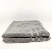 Tahari Home Premium Gray 38" x 62" 2 Bath Sheet / Towels 100% Cotton New