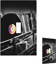 Wall Plate Light Switch Cover Vinyl Records Decorative Outlet Cover Standard Size 1-Gang 5" x 3" Unbreakable Faceplates Covers Electric Receptacle Plug Covers for Home Decor