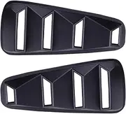 1Pair 1/4 Quarter Side Window Louvers Scoop Cover Vent Car Compatible for Ford Mustang 2005-2007 2008 2009 2010 2011 2012 2013 2014