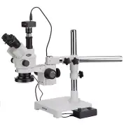 3.5X-90X Simul-Focal Stereo Zoom Microscope + 144-LED Ring Light + 10MP Camera