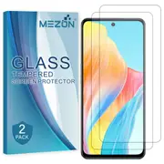 [2 Pack] OPPO A98 5G Tempered Glass 9H HD Crystal Clear Premium Screen Protector by MEZON – Case Friendly, Shock Absorption (OPPO A98 5G, 9H) – FREE EXPRESS