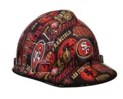 Cool Hard Hats Unisex GOLD BLOODED 49ERS MSA Cap STYLE Hard Hat