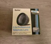 Vivitar 52mm 2.2x Professional Telephoto Lens For HD Digital Video & Cameras NEW